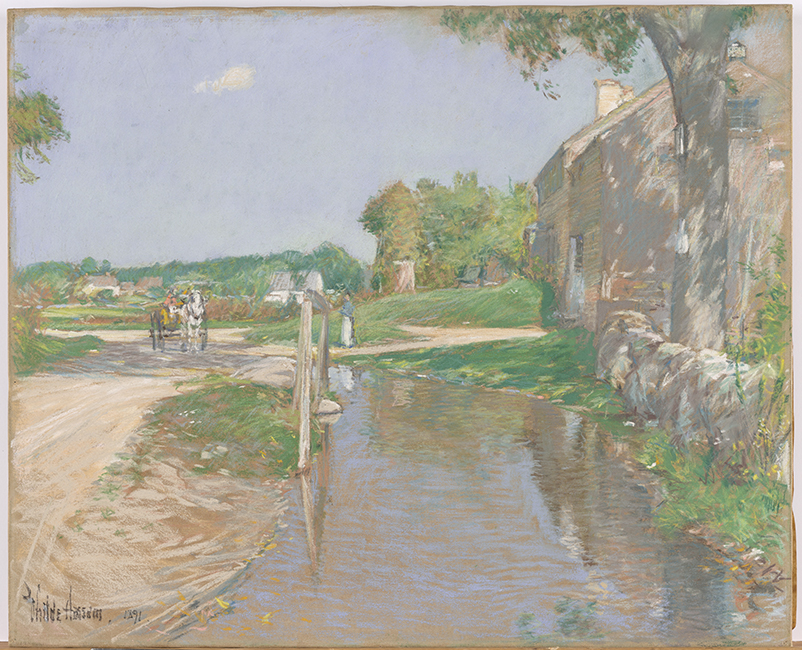 Childe Hassam, Country Road, Cornell Fine Arts Museum, direct encounter with the work of art 