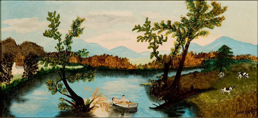 Anna Mary Robinson Moses (Grandma Moses), Out on the Lake, Cornell Fine Arts Museum, Rollins College 