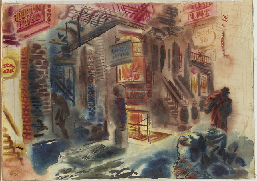 George Grosz, City Lights, Cornell Fine Arts Museum, Rollins College