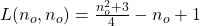 L(n_o,n_o)=\frac{n_o^2+3}{4}-n_o+1