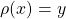 \rho(x)=y